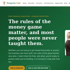 Prosperity Club home page